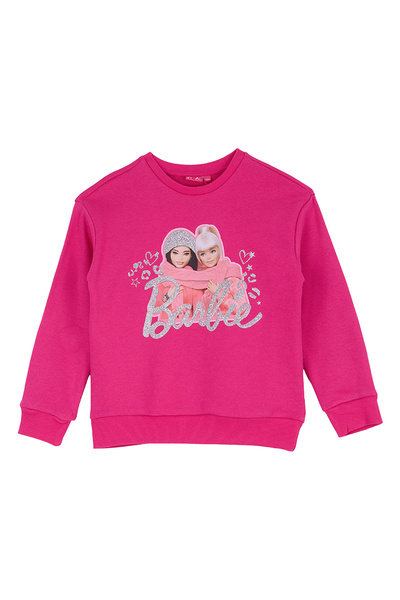 Barbie Fuşya Kız Çocuk Baskılı Sweatshirt BRB6WG-SWT6693