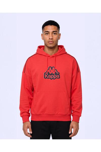 Kappa Logo İrente Tur Erkek Koyu Turuncu Regular Hoodie