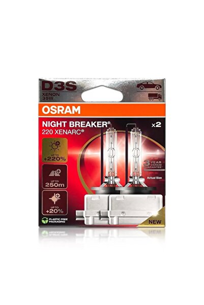 ams-OSRAM SET 2 BECURI XENON 85V D1S XENARC NIGHT BREAKER LASER NEXTGEN OSRAM