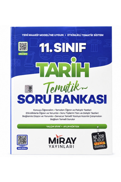 Miray Yayınları Miray 11. Sınıf Tarih Tematik Soru Bankası (2026-2027)