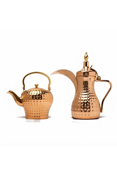 ALSAIF KITCHEN Dallah Set with Stainless Steel Pot, Pomegranate Love Pattern,...