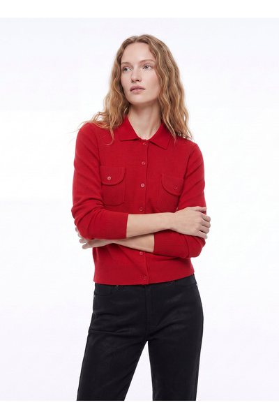 Fabrika Kırmızı Kadın Hırka F6WL-HRK0047