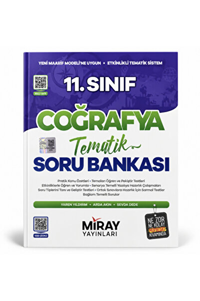 Miray Yayınları Miray 11. Sınıf Coğrafya Tematik Soru Bankası (2026-2027)