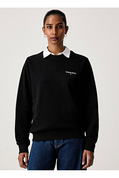 Tommy Jeans Siyah Kadın Sweatshirt DW0DW23288BDS