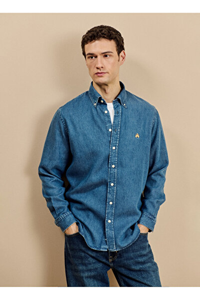 BROOKS BROTHERS Gömlek, 2XL, İndigo