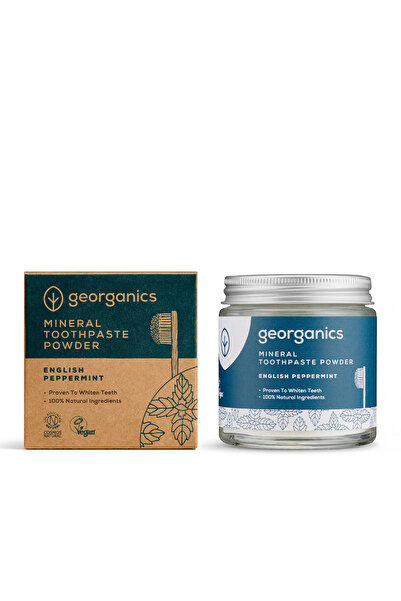 Georganics Pudră de pastă de dinți Mentă Engleză 60 ml