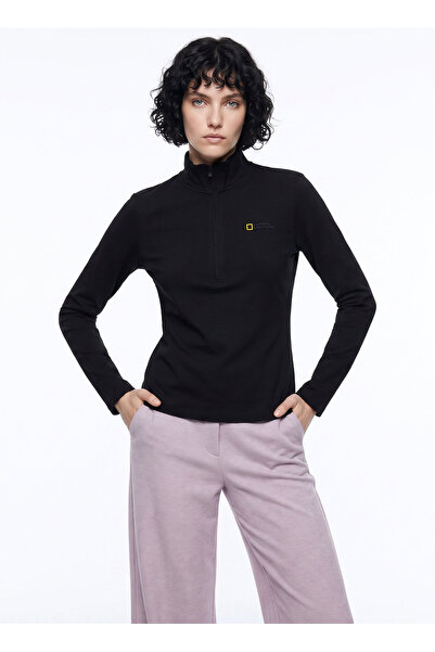 NATIONAL GEOGRAPHIC Siyah Kadın Sweatshirt N6WL-SWT4516