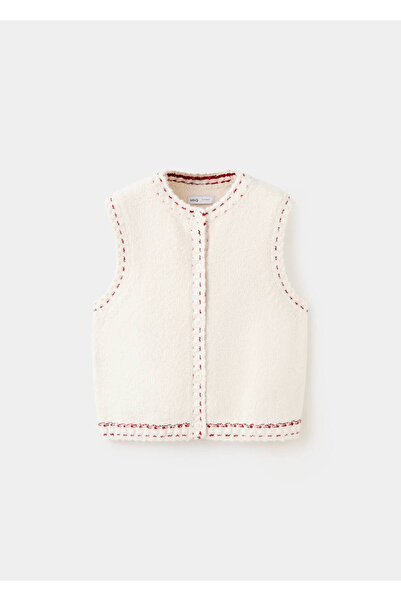 MANGO Kids Dikiş detaylı triko yelek
