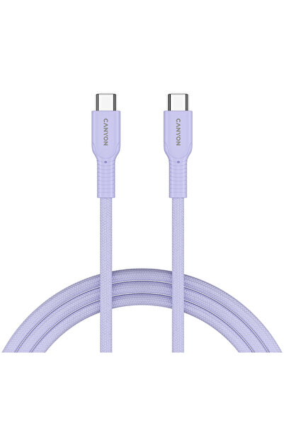 CANYON OnWire 60CL C-C 60W Cablu împletit 1m Mov