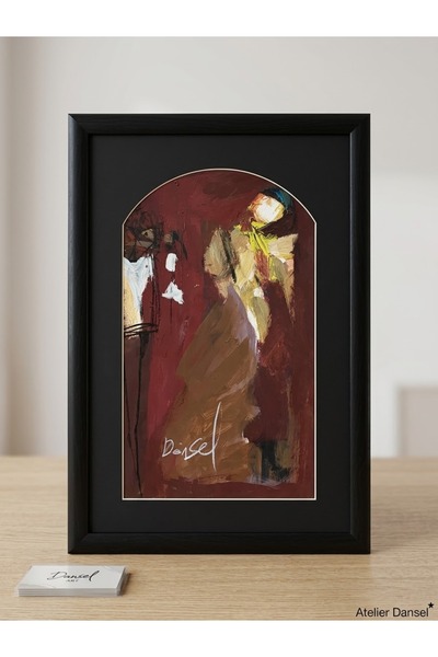 zs tasarım Orijinal Sanat Eseri (Siyah Ahşap Çerçeveli)