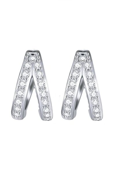 VENTİ Cercei rotunzi tip cerc, stil boem, din argint 925, cu pietre de zircon...