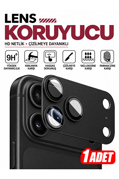 KVK PRİVACY iPhone 18 Pro Uyumlu Premium AR+AF Temperli Cam Tam Kaplama Kamer...
