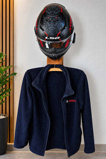 SERİN Ahşap Motosiklet Kask Standı Modern Tasarim