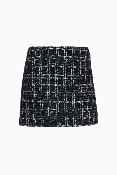 ALICE AND OLIVIA Elana Tweed Mini Skirt