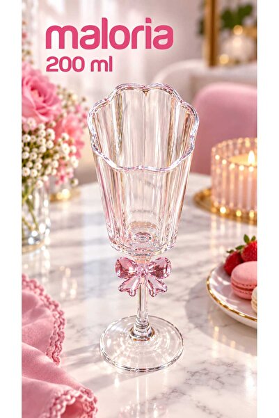 Maloria Fiyonk Serisi Borosilikat İnce Kristal Cam Kahve Yanı Bardak | 250ml ...