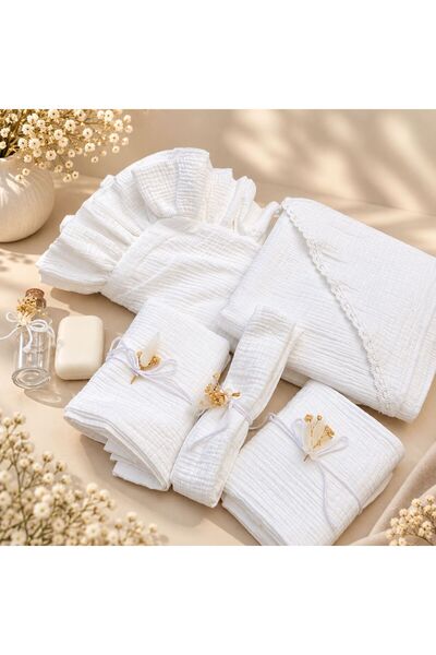 Generic Brand Trusou de botez premium din muselină