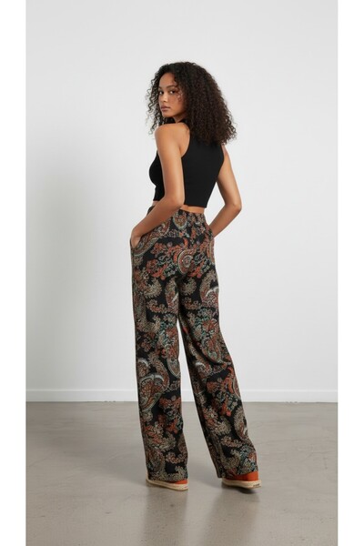 Semra Aras Patterned Wide-Leg Pants Custom Made
