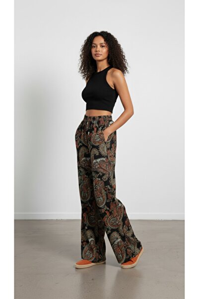 Semra Aras Patterned Wide-Leg Pants Custom Made