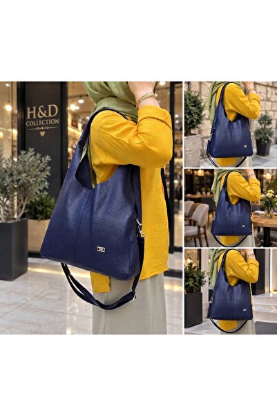 H&D COLLECTİON حقيبة كتف كبيرة الحجم بحزامين