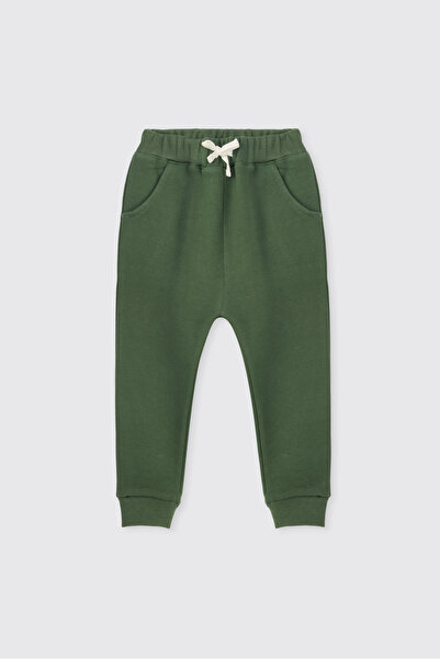 Panço Baby Boy Green Sweatpants with Pockets