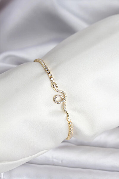 Lovesta Home Snake Model Zircon Stone Gold Color Brass Waterway Women's Brace...