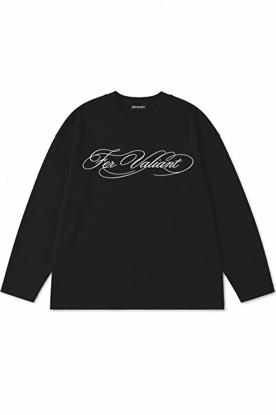 Fer Valiant Μακρυμάνικο μπλουζάκι Unisex με στάμπα, Oversize, Premium