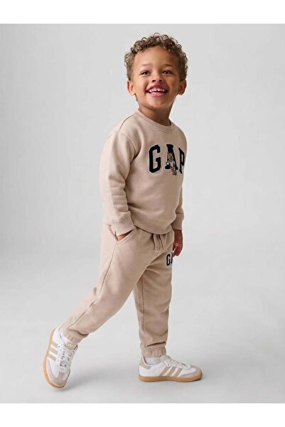 babymjuk Erkek Çocuk 2 İplik Şardonsuz Baskılı Sweatshirt Eşofman Takımı Erke...