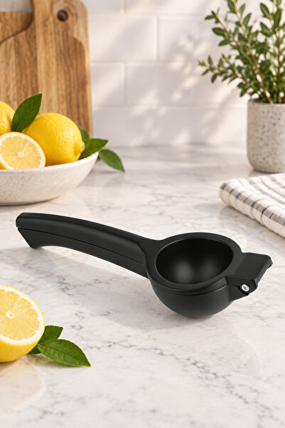 welcomein Black Manual Lemon Squeezer – Practical Citrus Press with Ergonomic...