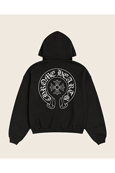 Moon Dancer Φούτερ με κουκούλα Chrome Hearts Essential με στάμπα, 100% βαμβάκ...