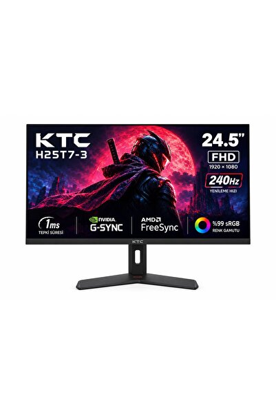 KTC H25T7 24.5" FHD 240 HZ FAST IPS 1 MS PIVOT GAMING MONİTÖR