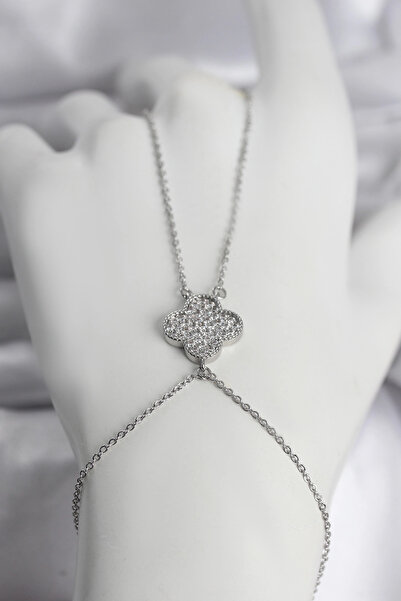 Lovesta Home Brass Silver Color Clover Model Women's Shahmeran Tj-Sn748