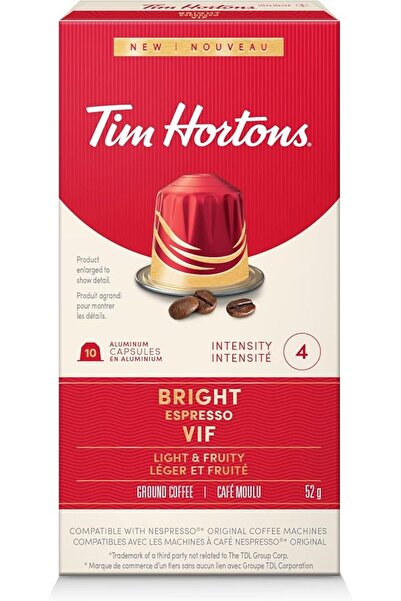 Tim Hortons Bright Espresso Capsules, Nespresso Original Line Compatible Caps...