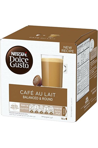 NESCAFÉ DOLCE GUSTO كبسولات قهوة نسكافيه دولتشي غوستو كافيه أو ليه - 16 كبسولة، لون بني