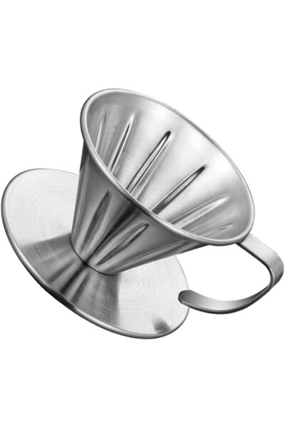 KASTWAVE Pour Over Coffee Maker, Stainless Steel Reusable Dripper Cone Filter...