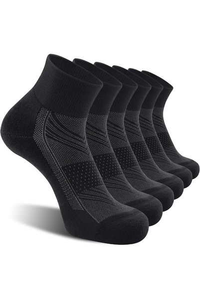 AZONEE Ankle Compression Sock for Men and Women, 6 Pairs Low Cut Compression ...
