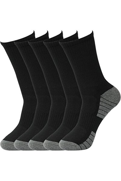 GENERAL 5 Pairs Cushioned Crew Cotton Socks for Men Women