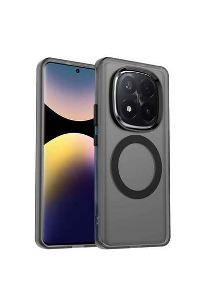 Techsuit Калъф за Xiaomi Redmi Note 14 Pro+ 5G, CandyCase MagSafe, бяло-черен