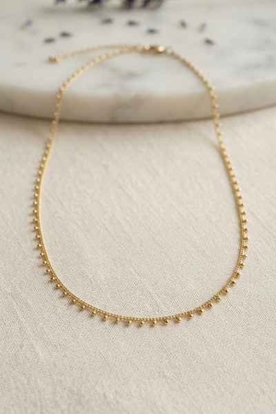Lovesta Home Gold Color Topçcuk Model 60 cm Women's Necklace Tj-Bko11212