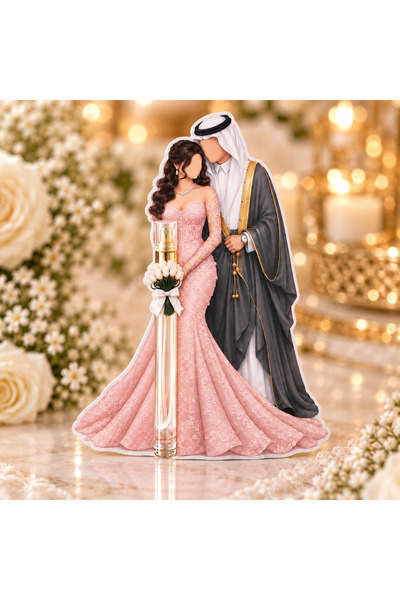 Generic Bride and Groom Perfume Wedding Favor Cards – 6-Piece Set