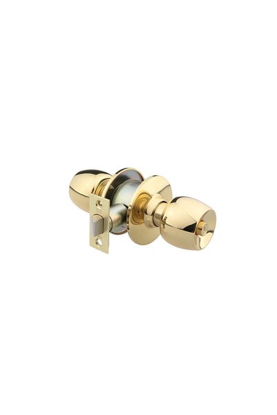 Yale Maner cu rozeta rotunda pentru usa intrare, Knobset, tip buton, alama, a...