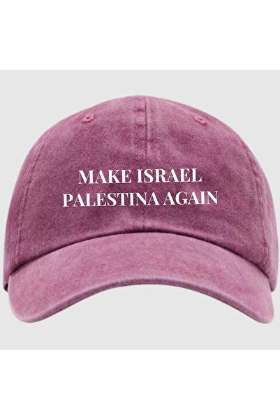 relaxbaskı “Make Israel Palestina Again” Yazılı Baskılı Şapka