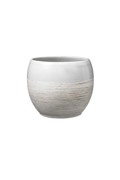 DD SHOP Masca ghiveci Alberta, rotunda, ceramica, gri, D 18 cm - Ghivece acce...
