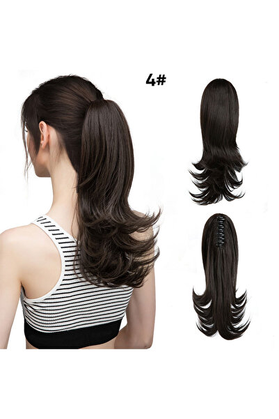Generic Brand 14 Inch Ponytail Extension，Claw Clip Wavy Pony Tails Hair Exten...