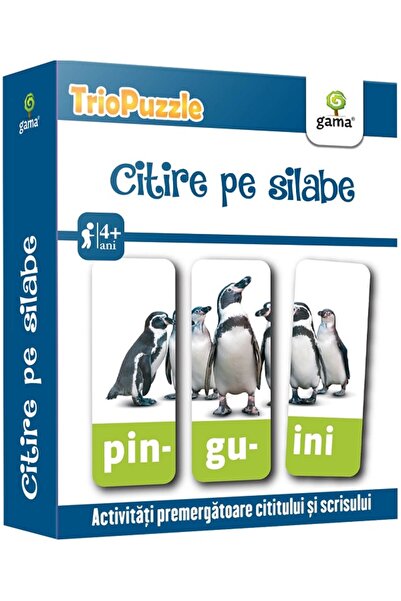 Gama TrioPuzzle: Citire pe silabe 4 ani+