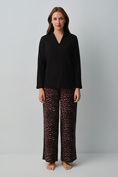 SUWEN Meloni Leopar Pijama Takımı