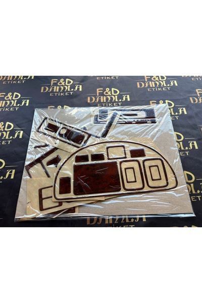 FD Damla Etiket Suzuki Vitara 1996 Front Chest Mahogany Veneer Color Set Maho...