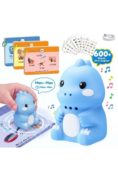 Generic Dinosaur Talking Pen with Phonics Flash Cards, 600+ English Words, 12...