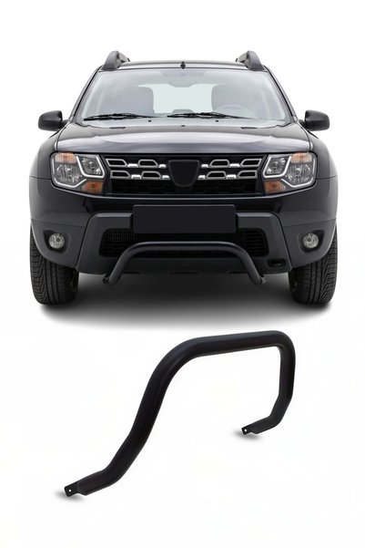 OMAC Dacia Duster 2010-2017 Uyumlu Araca Özel Pars Ön Koruma 60mm Siyah