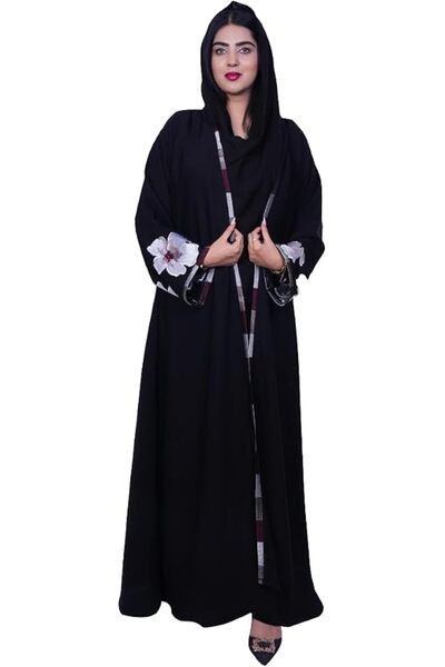 İstanbul Fashion Line Women Floral Grace Abaya with Elegant floral embellishm...