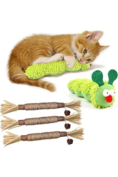 LinJie Catnip Cat Toys,Catmint Natural Silvervine Sticks, Interactive Indoor,...